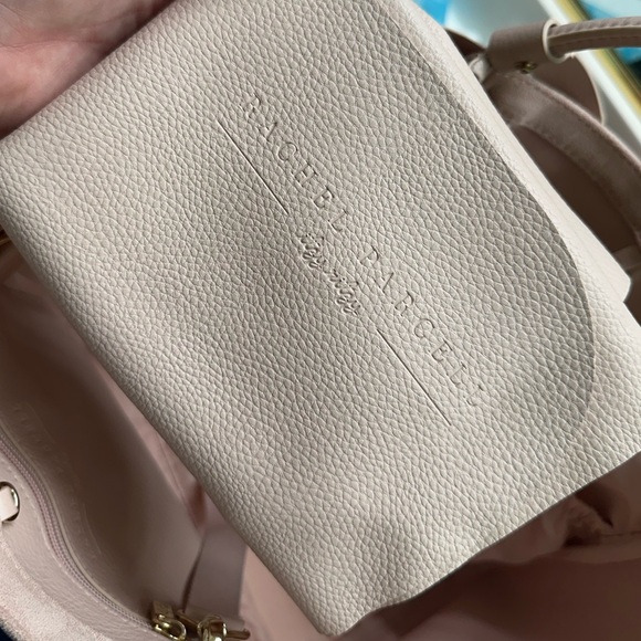 itzy ritzy Rachel parcell blush suede luxury tote diaper bag - Picture 8 of 11